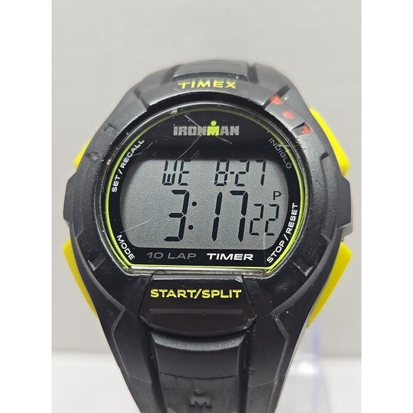 Timex Ironman Classic 10 Lap Watch 43mm Indiglo WR100M New Battery Quartz Mens - Picture 5 of 11